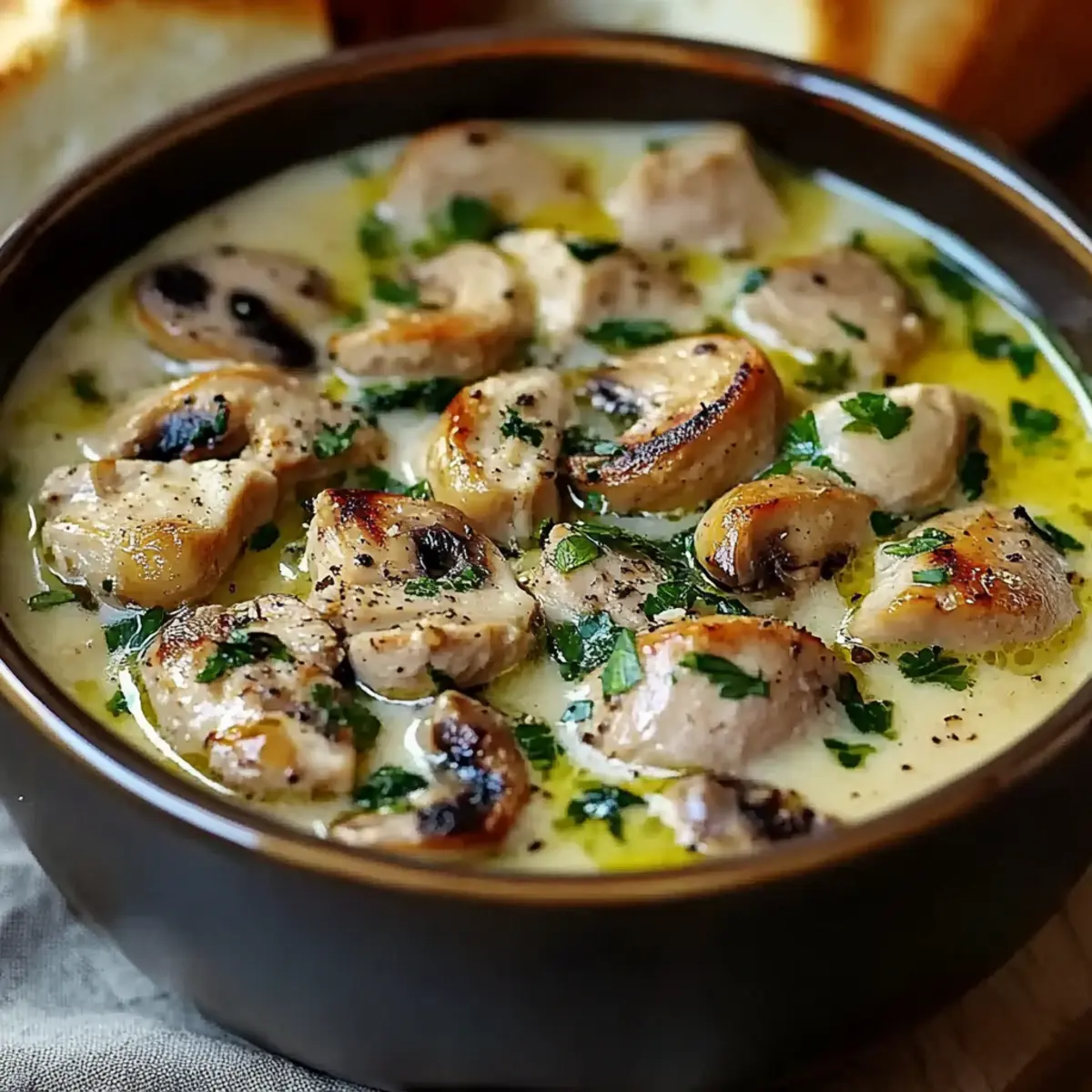 Rotisserie Chicken Mushroom Soup