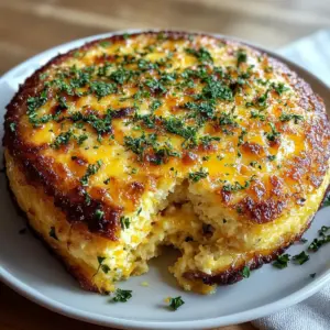 Savory Baked Corn Pudding with Cheddar and Herbs