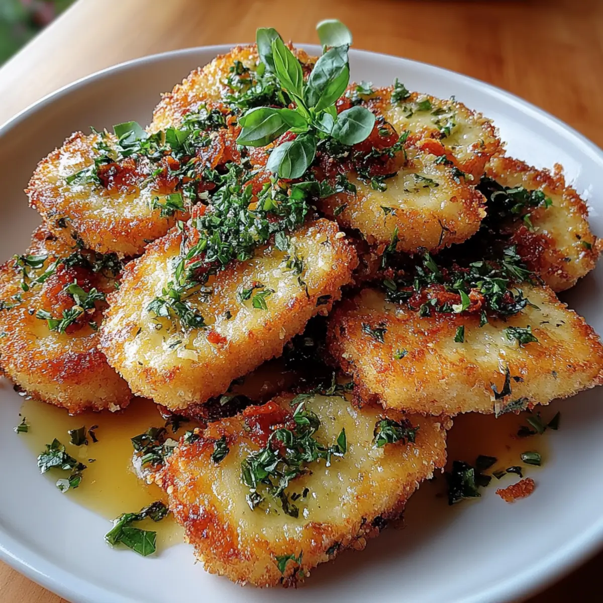 Savory Crispy Fried False with Zesty Herb Infusion