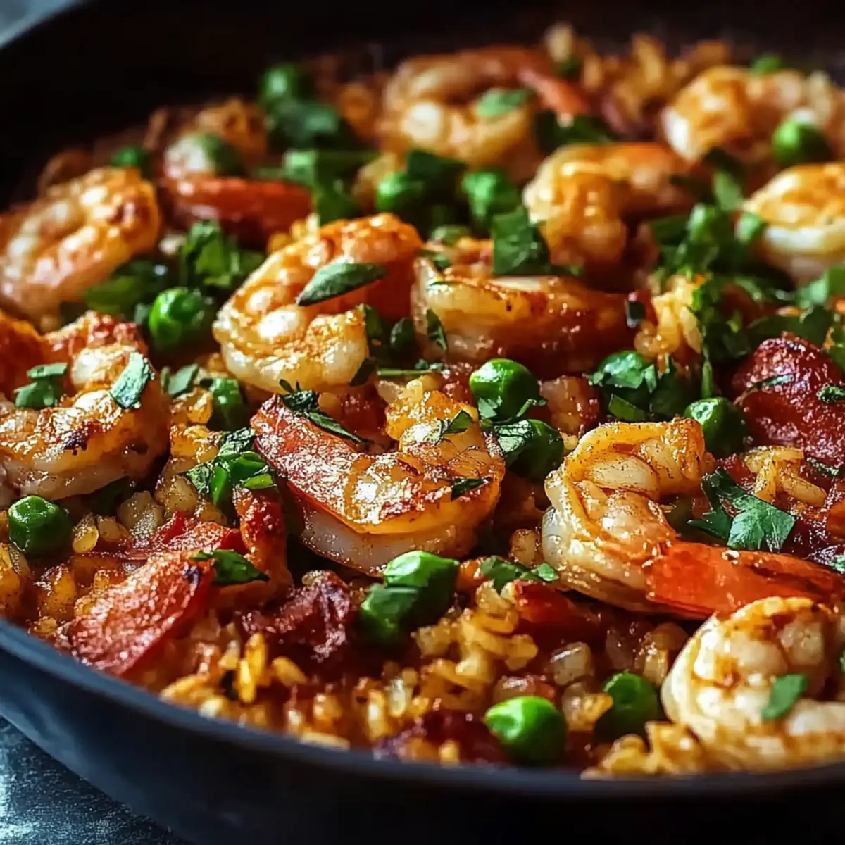 Shrimp Dirty Rice with Bell Peppers & Spice