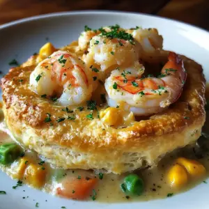 Shrimp & Lobster Cheddar Bay Biscuit Pot Pie