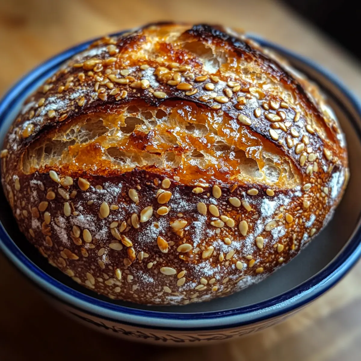 Soft and Chewy Honey Oat Sourdough Bread