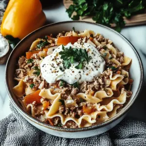 Sour Cream Beef Noodle Casserole