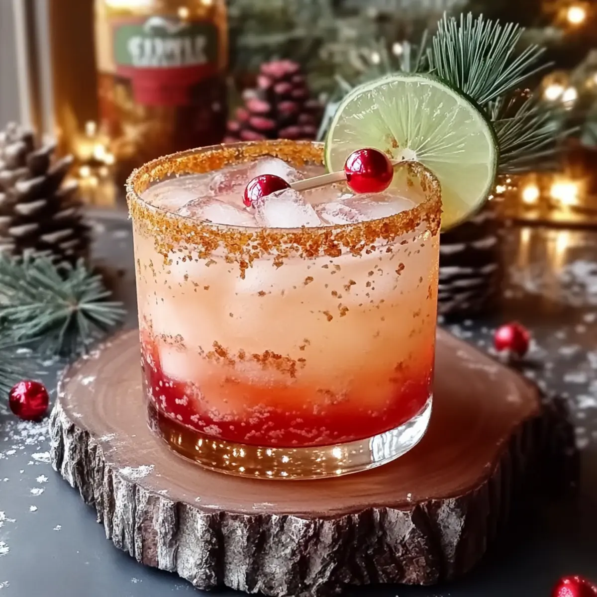Spiced Up Christmas Margarita