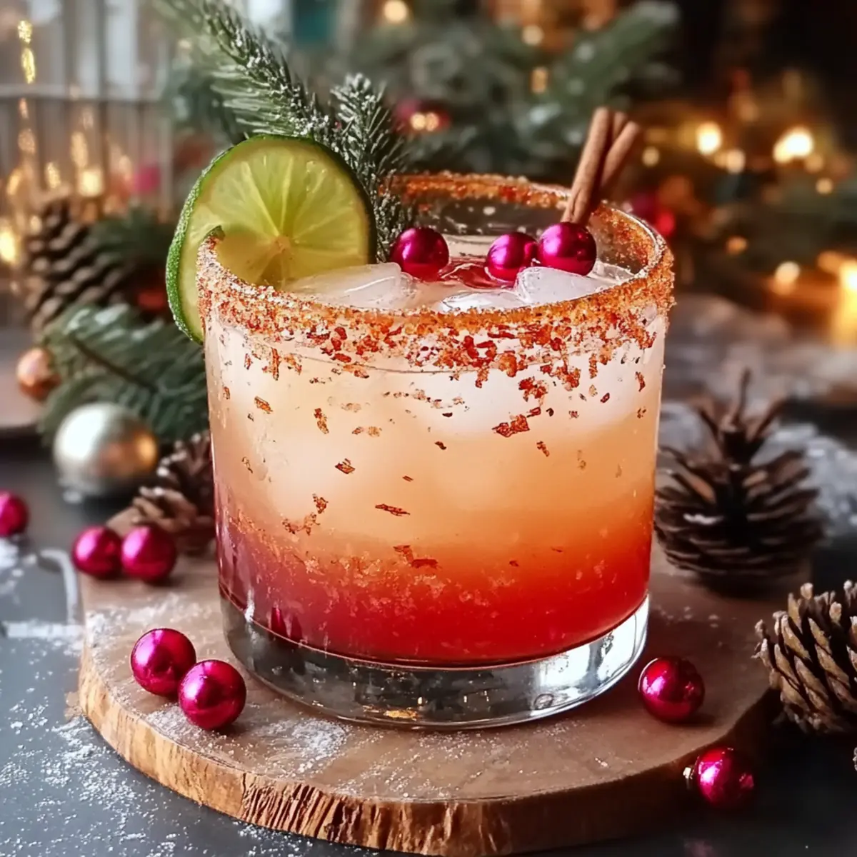 Spiced Up Christmas Margarita
