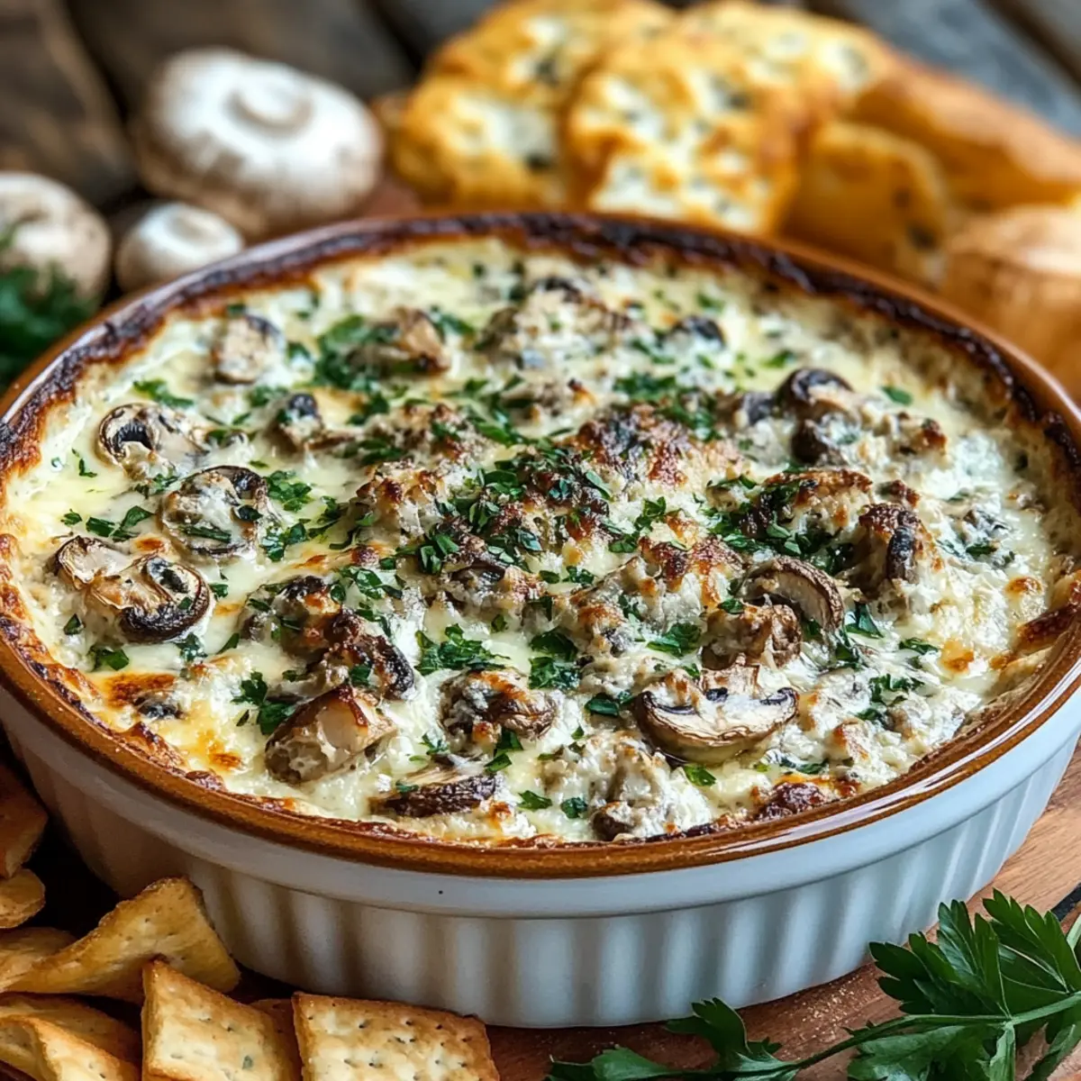 Stuffed Mushroom Dip