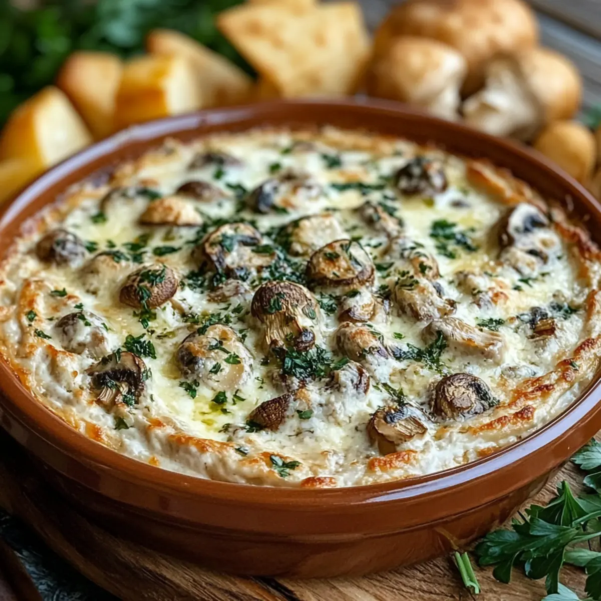 Stuffed Mushroom Dip
