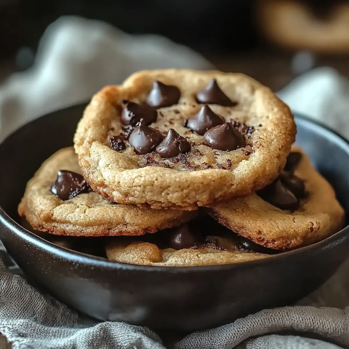 Thick Bakery Style Chocolate Chip Cookies