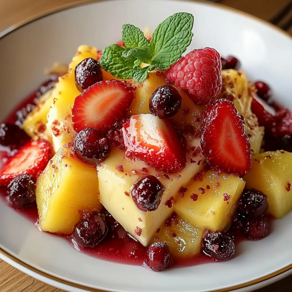 Tropical Fruit Salad with Citrus Zest