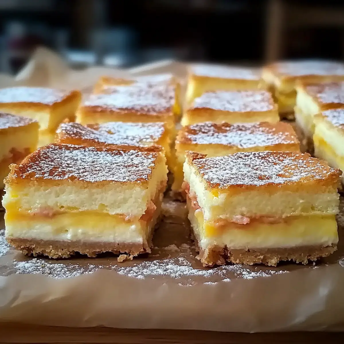 Vanilla Custard Cream Squares