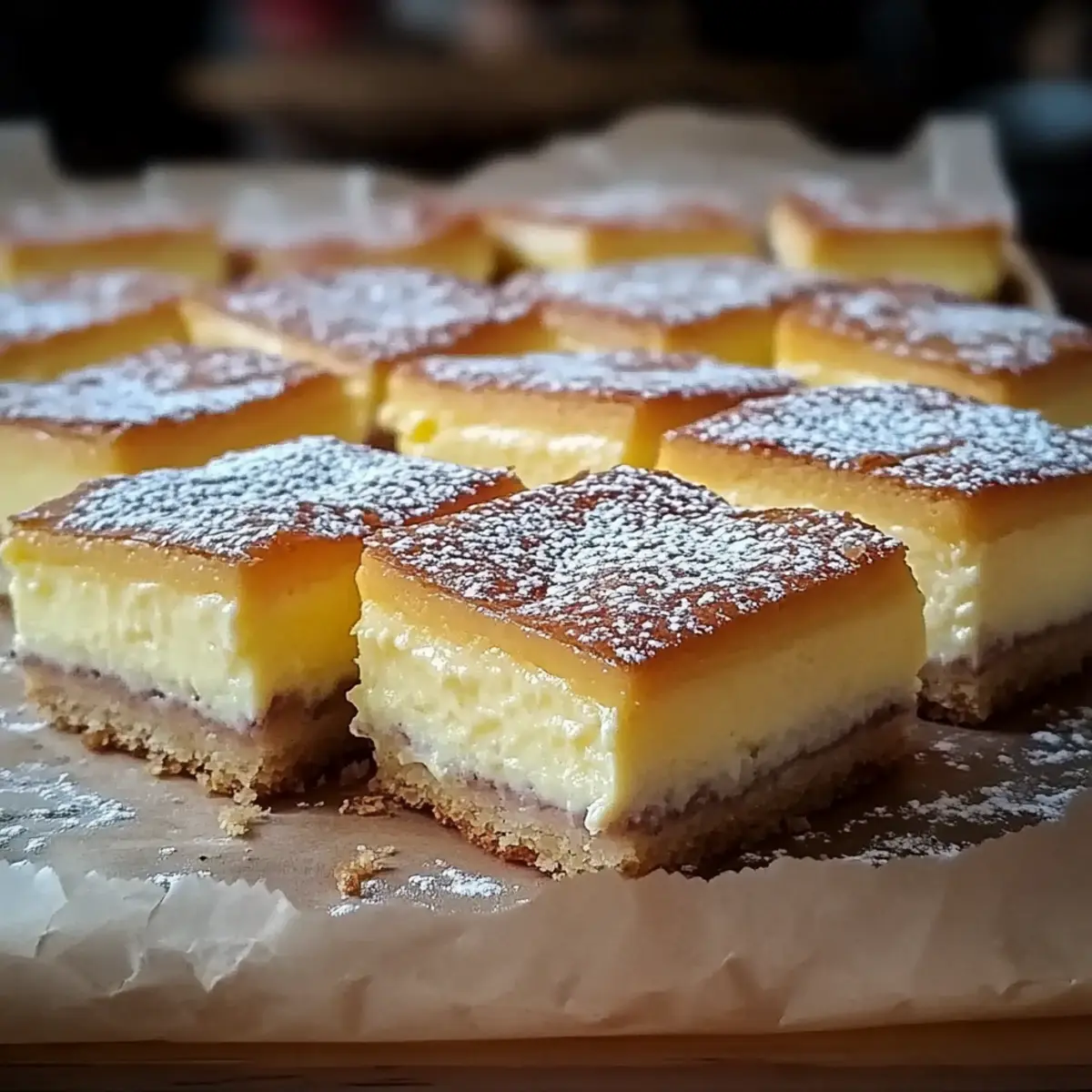 Vanilla Custard Cream Squares