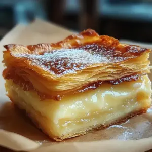 Vanilla Custard Puff Pastry Cake