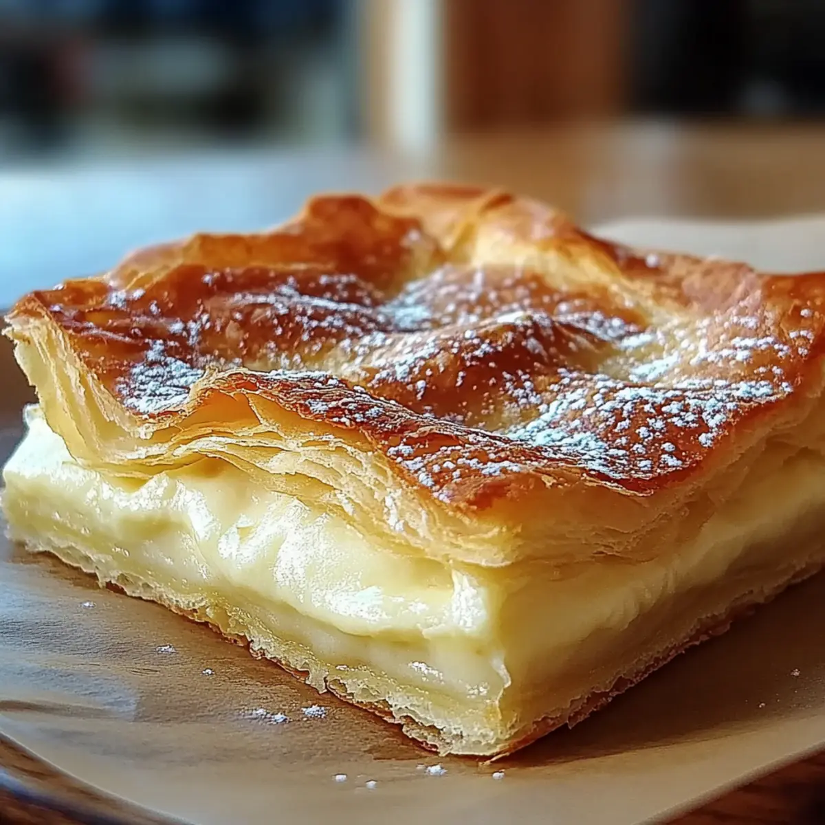 Vanilla Custard Puff Pastry Cake