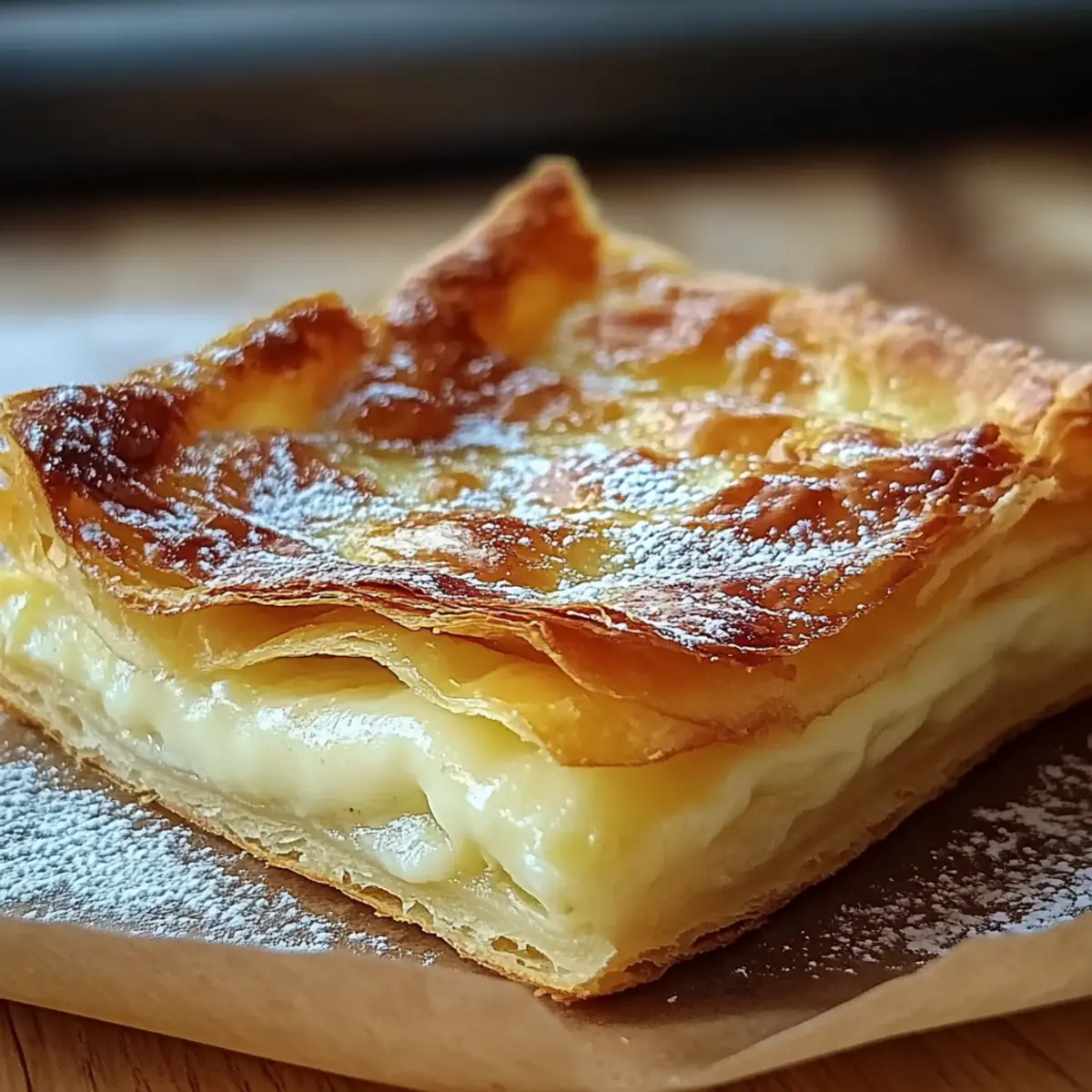 Vanilla Custard Puff Pastry Cake