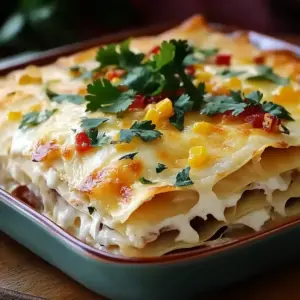 White Chicken Enchilada Casserole