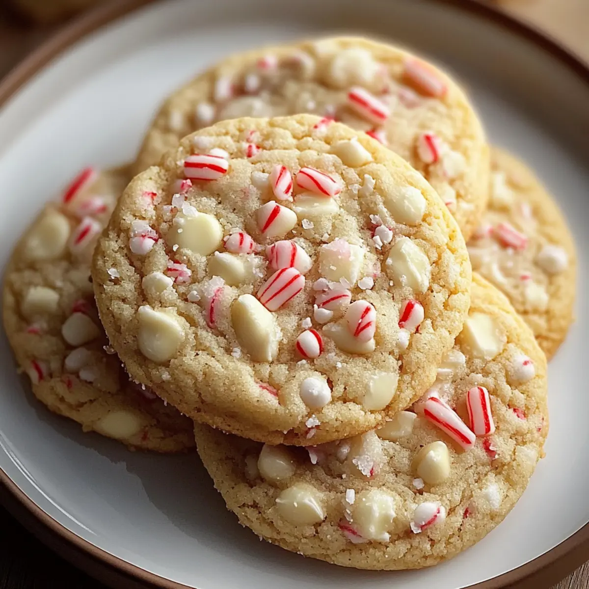 White Chocolate Peppermint Cookies