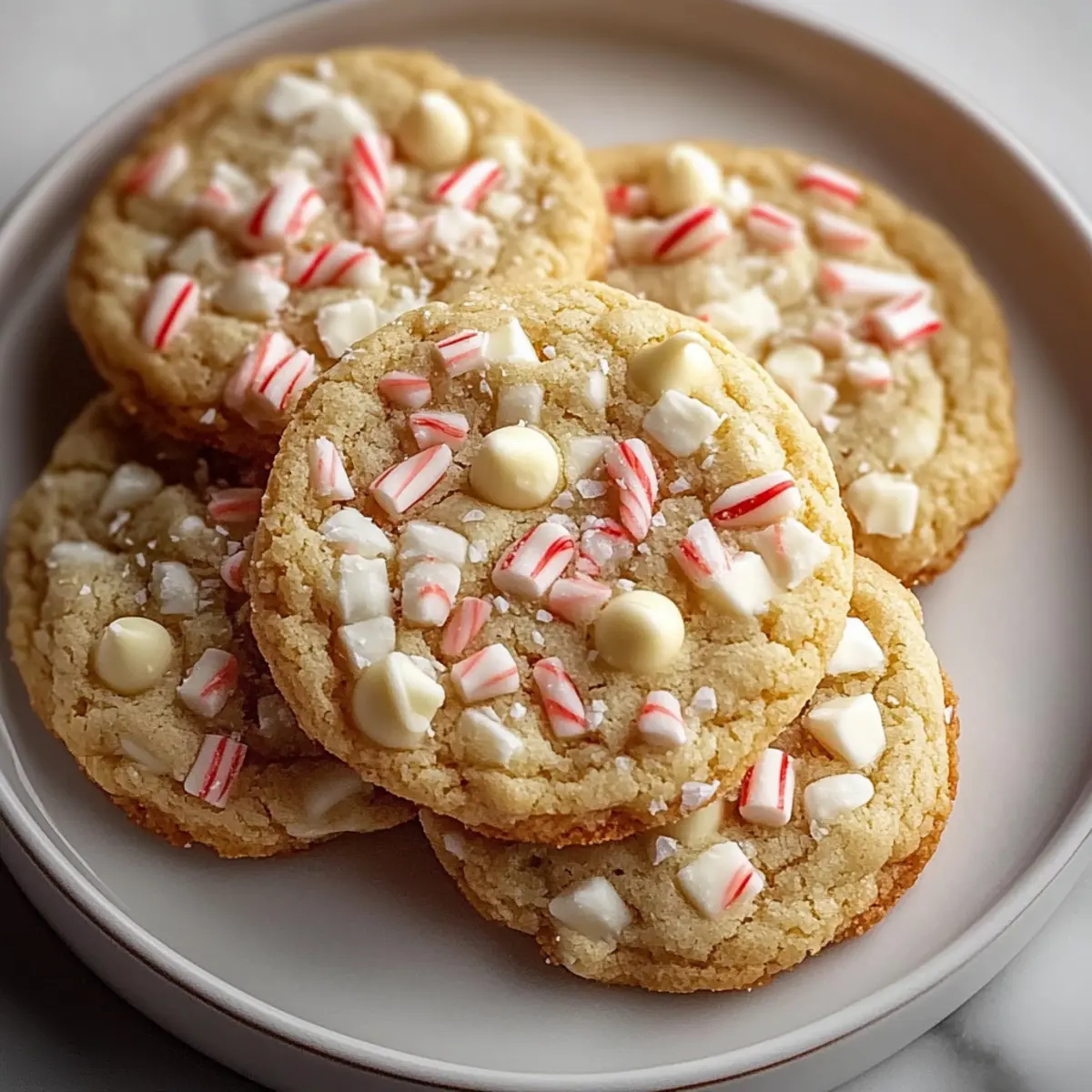 White Chocolate Peppermint Cookies