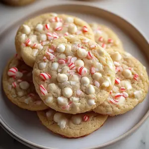 White Chocolate Peppermint Cookies