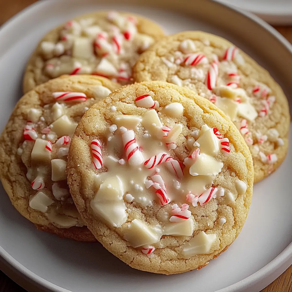 White Chocolate Peppermint Cookies