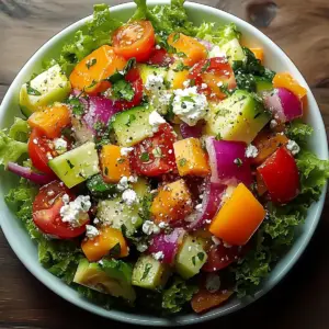 Zesty Crunchy Divorce Salad with Fresh Vegetables