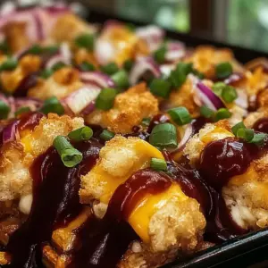 BBQ Chicken Tater Tot Casserole