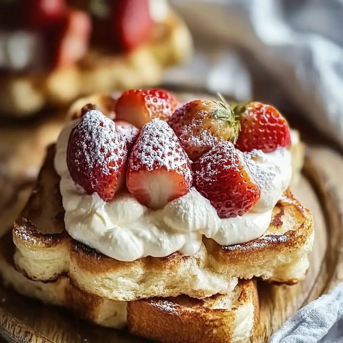 Baked Strawberries and Cream French Toast