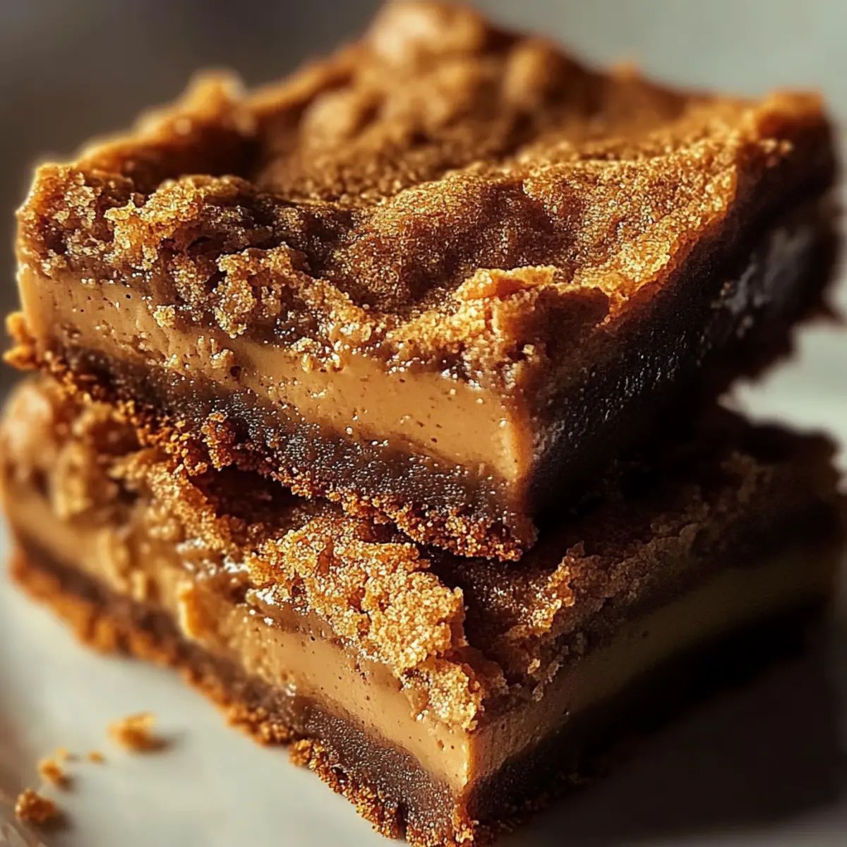 Biscoff Blondies Chewy Cookie Butter Dessert Bars