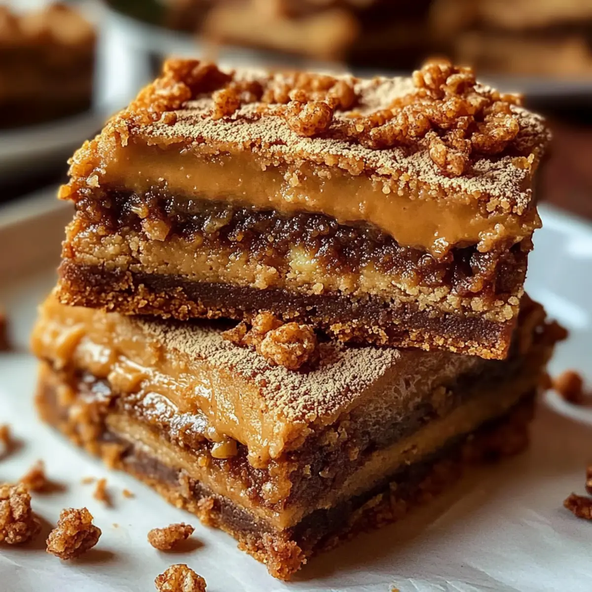 Biscoff Blondies Chewy Cookie Butter Dessert Bars