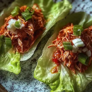 Buffalo Chicken Lettuce Wraps