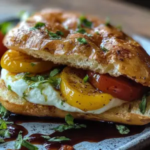 Burrata Italian Focaccia Sandwich