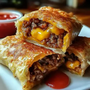 Cheeseburger Eggrolls