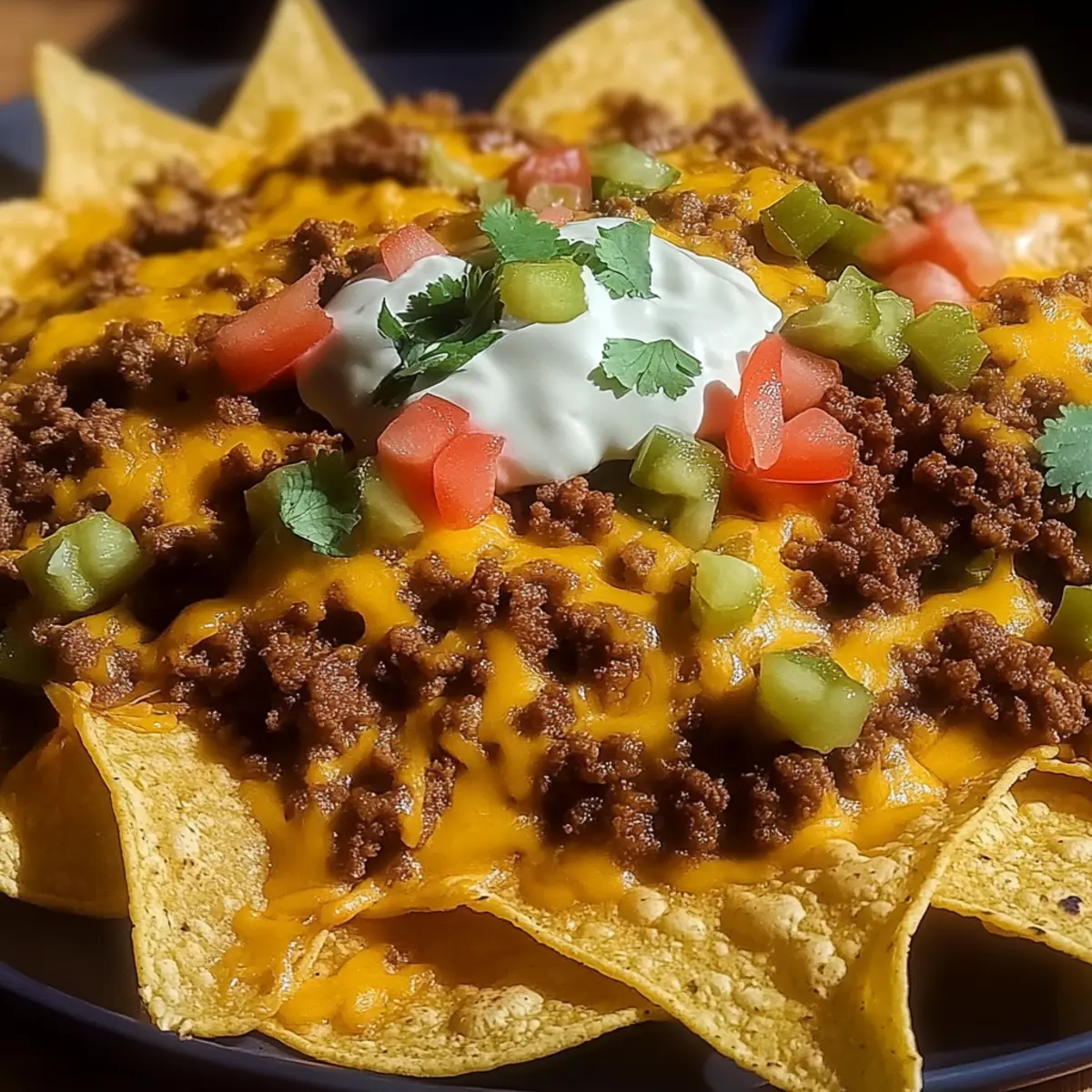Cheesy Beef Nachos