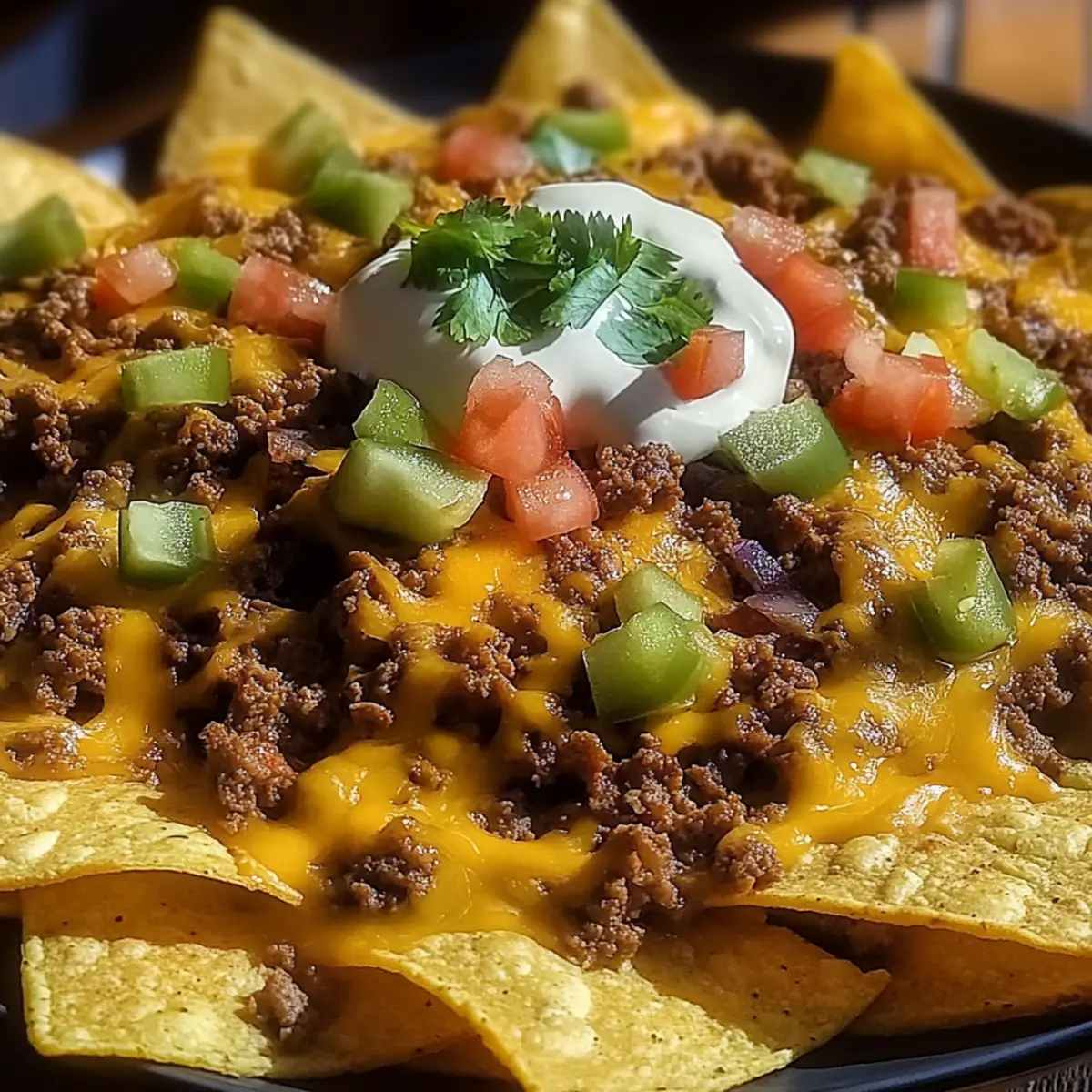 Cheesy Beef Nachos
