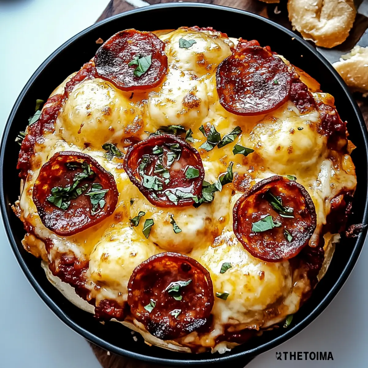 Cheesy Pepperoni Pizza Bombs