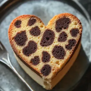 Cheetah Print Heart Cake