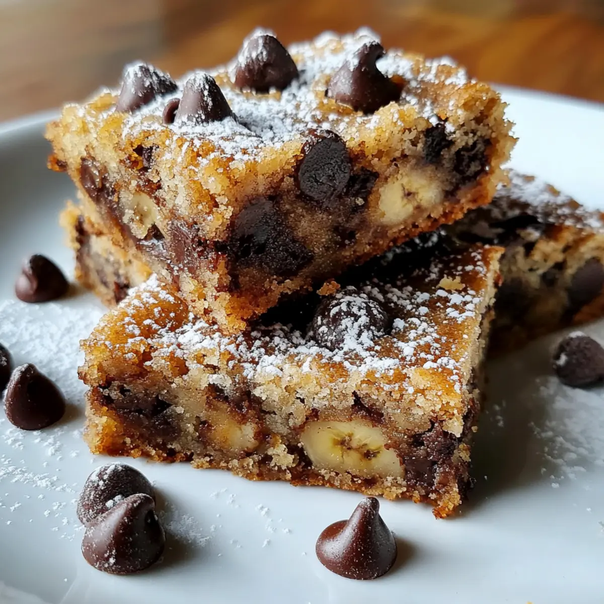 Chocolate Chip Banana Bars