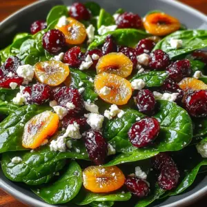 Christmas Cranberry Spinach Salad