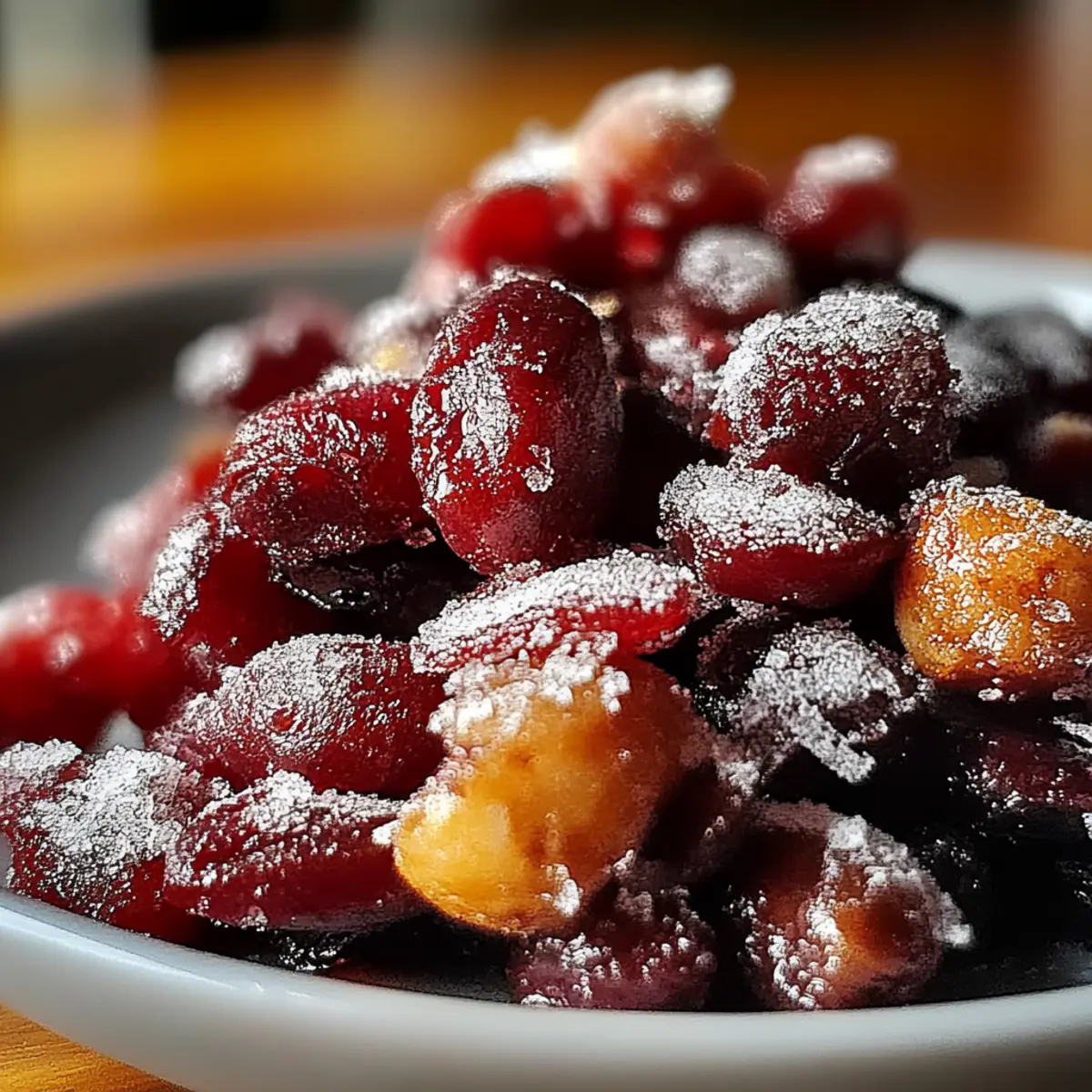 Cinnamon-Spiced Candied Cranberries