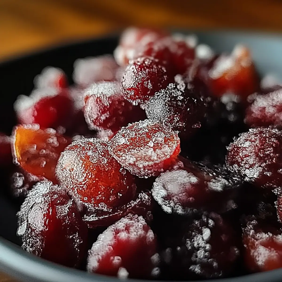 Cinnamon-Spiced Candied Cranberries