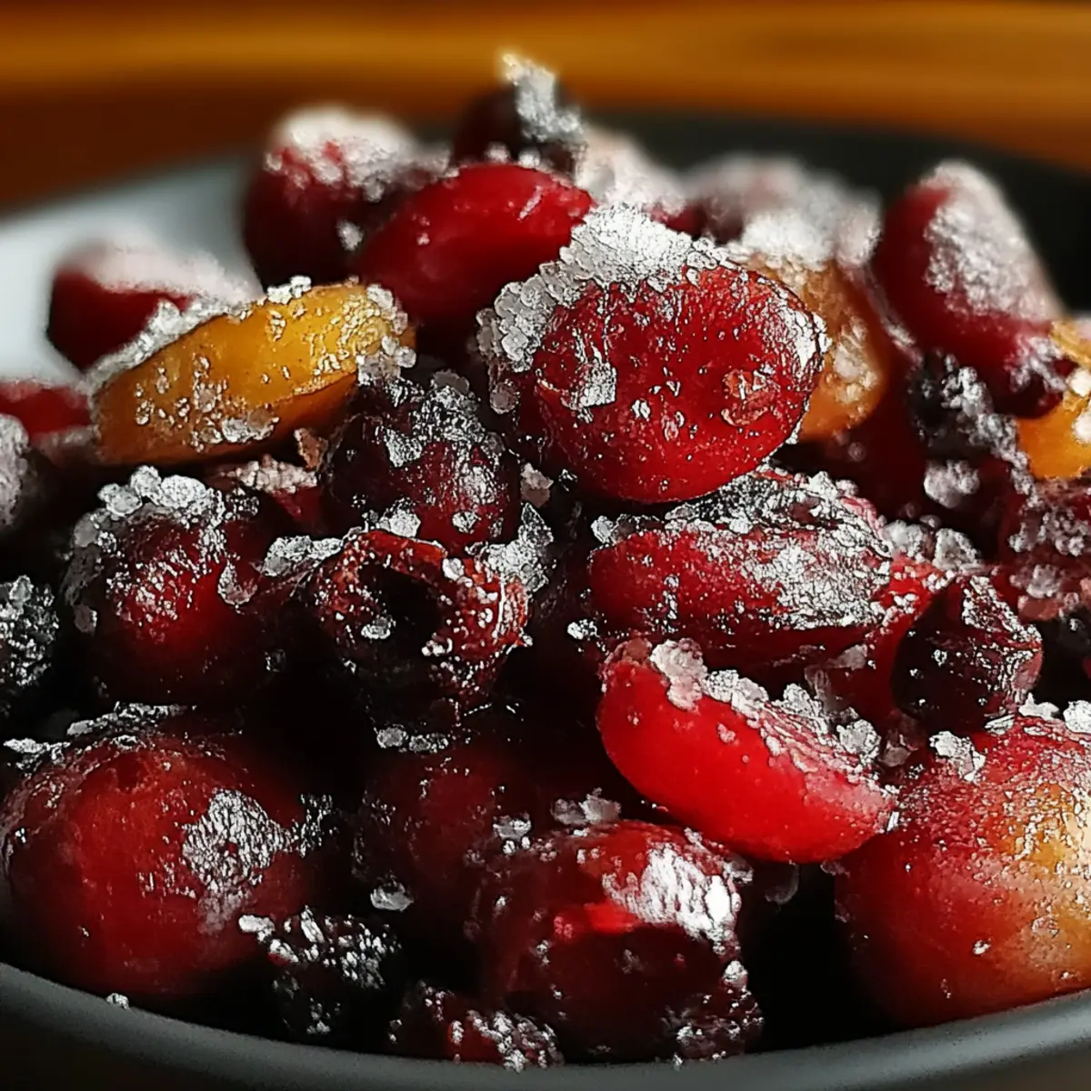 Cinnamon-Spiced Candied Cranberries