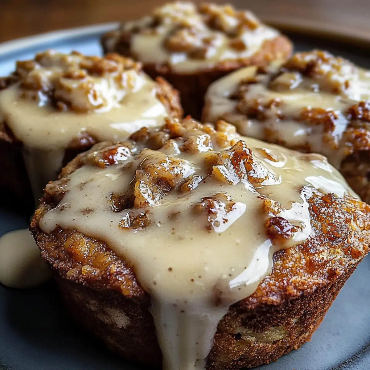 Cinnamon Roll Protein Muffins