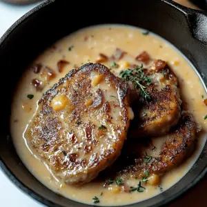 Country Fried Pork Chops with Bacon Gravy