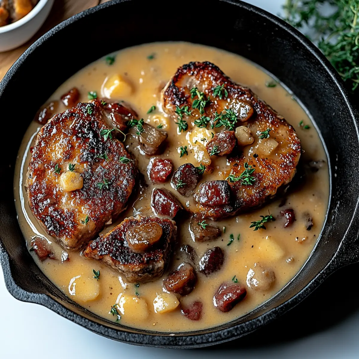 Country Fried Pork Chops with Bacon Gravy