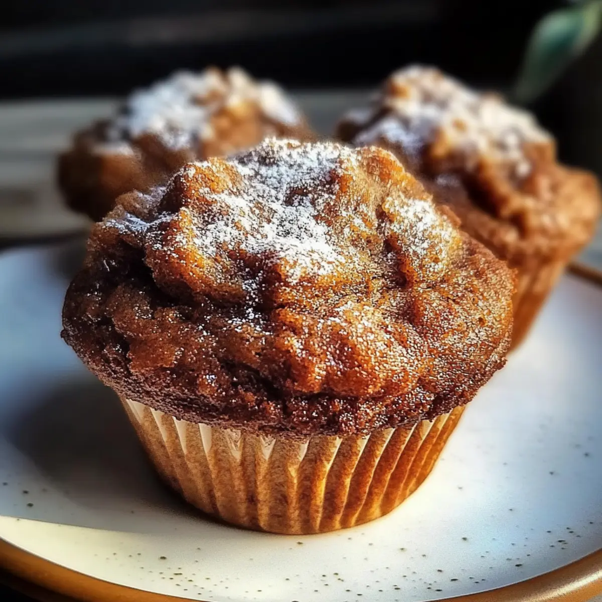 Cozy Gingerbread Coffeecake Muffins