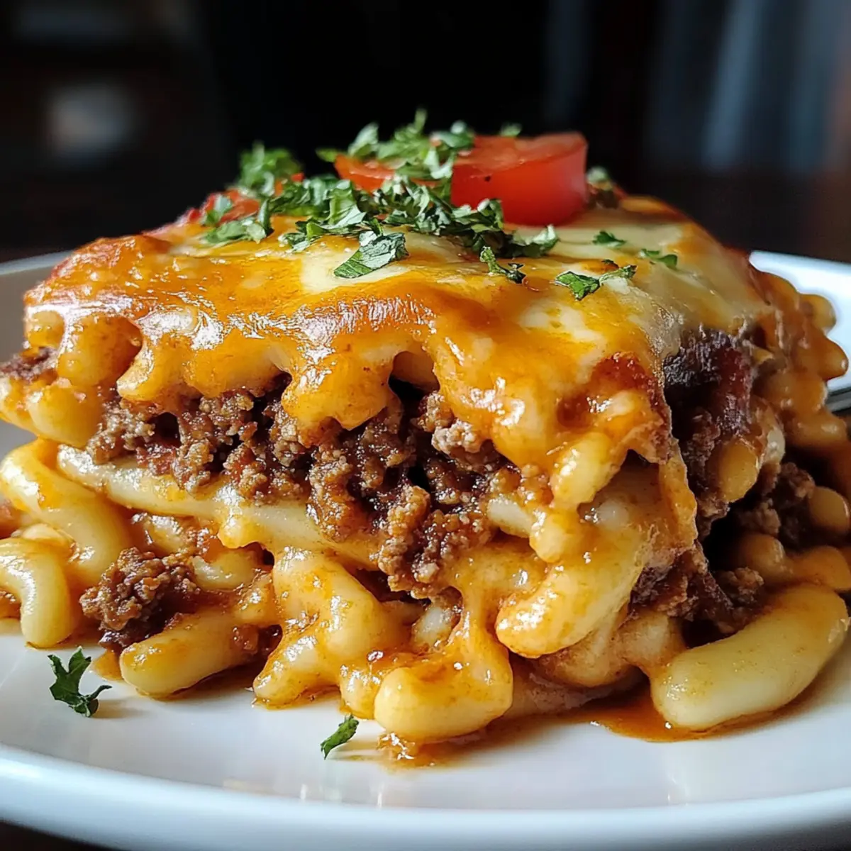 Cozy Mac and Cheese Meatloaf Casserole