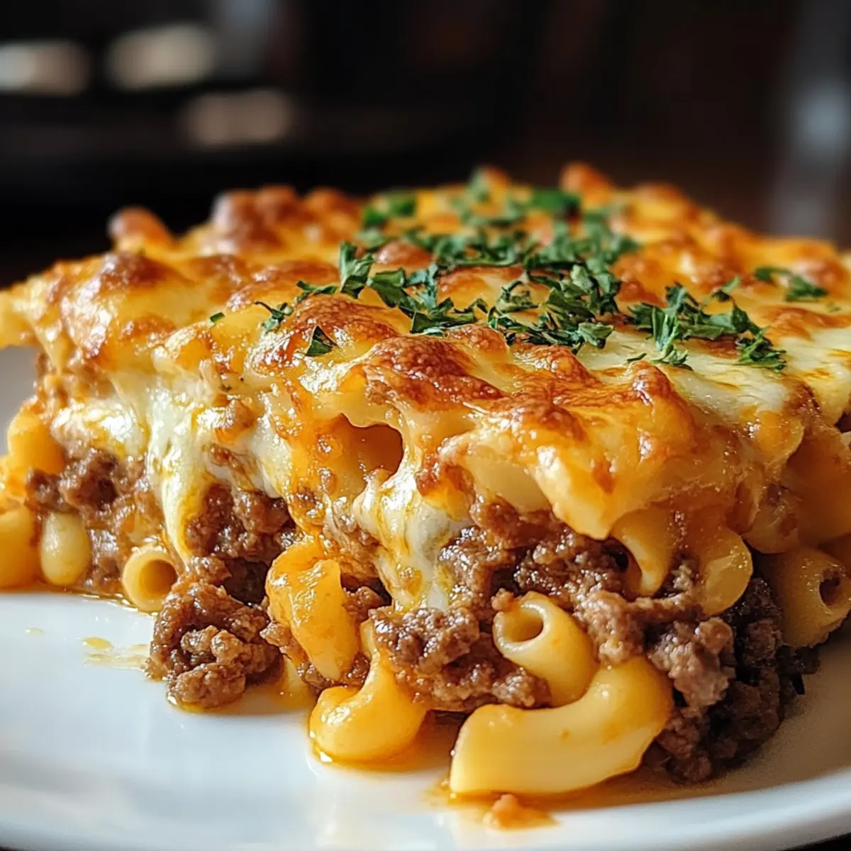 Cozy Mac and Cheese Meatloaf Casserole