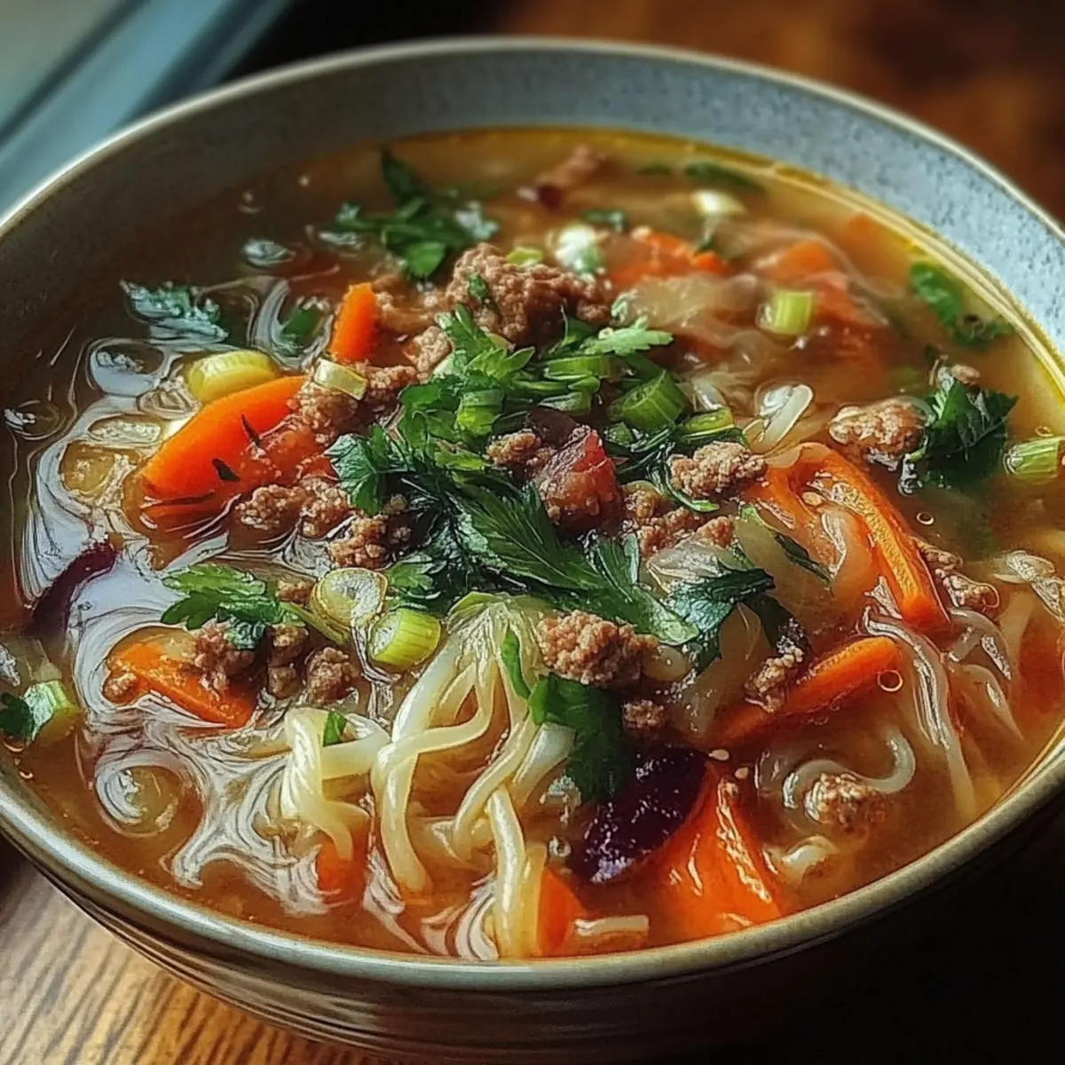 Cozy One-Pot Egg Roll Soup