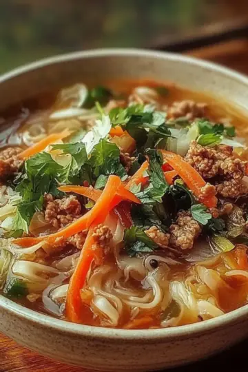 Cozy One-Pot Egg Roll Soup