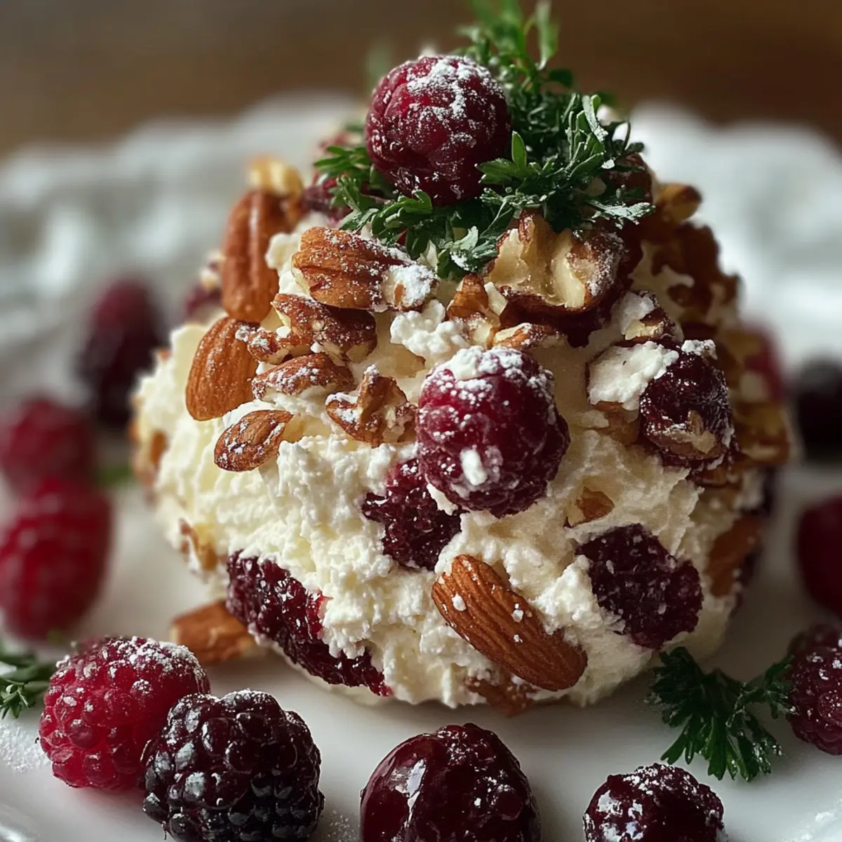 Cranberry Pecan Goat Cheese Ball