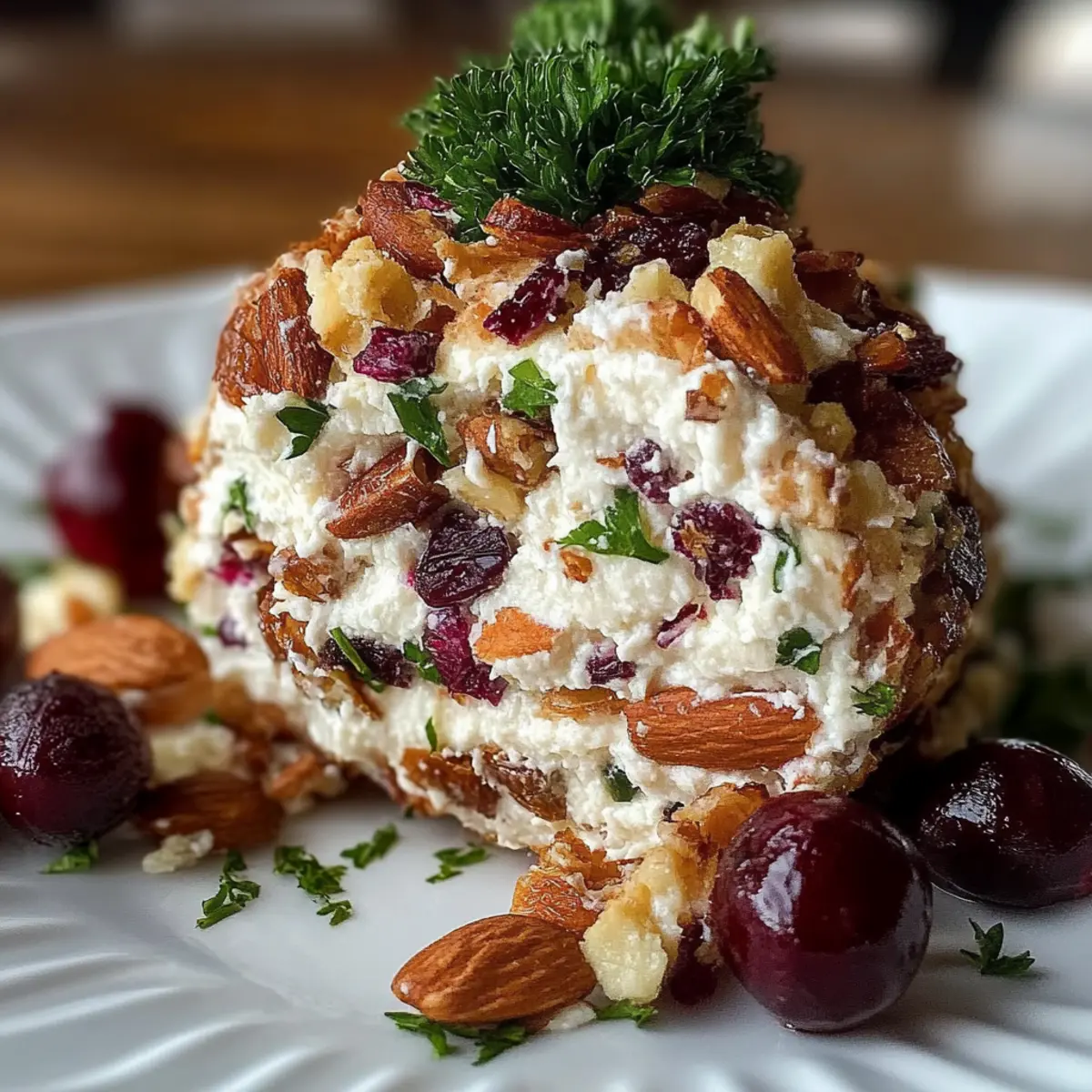 Cranberry Pecan Goat Cheese Ball